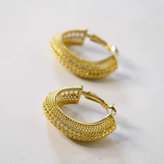 Boucles d'oreilles en cercle, dorées, acier inoxydable,