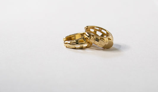 Petites boucles d'oreilles en forme d'anneau, en acier inoxydable
