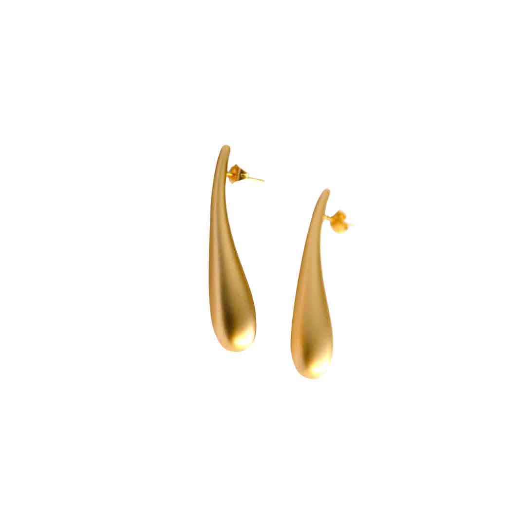 Boucles d'oreilles Larmes dorées