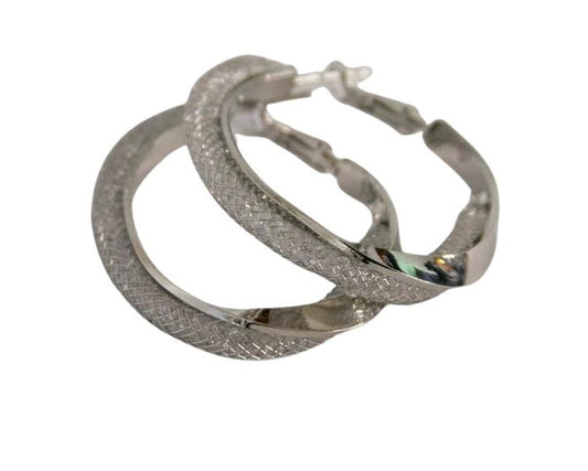 Silver Circle Earrings