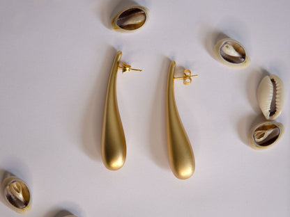 Boucles d'oreilles Larmes dorées