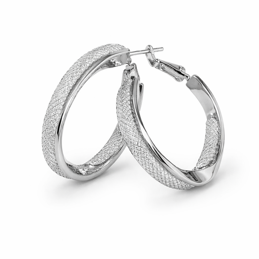 Boucles d'oreilles Cercle d'argent