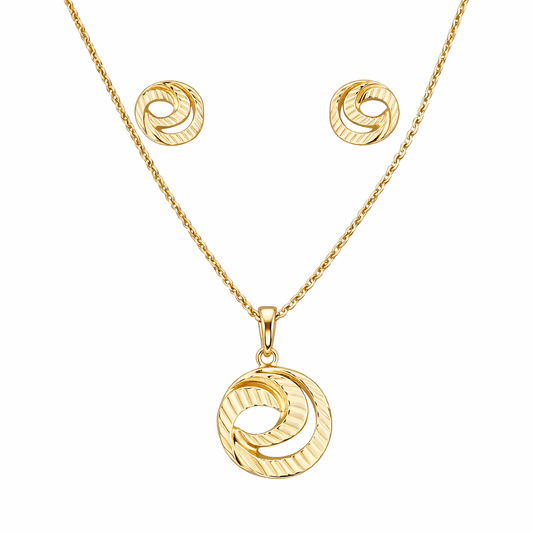 Set collier et boucles d'oreilles Comète